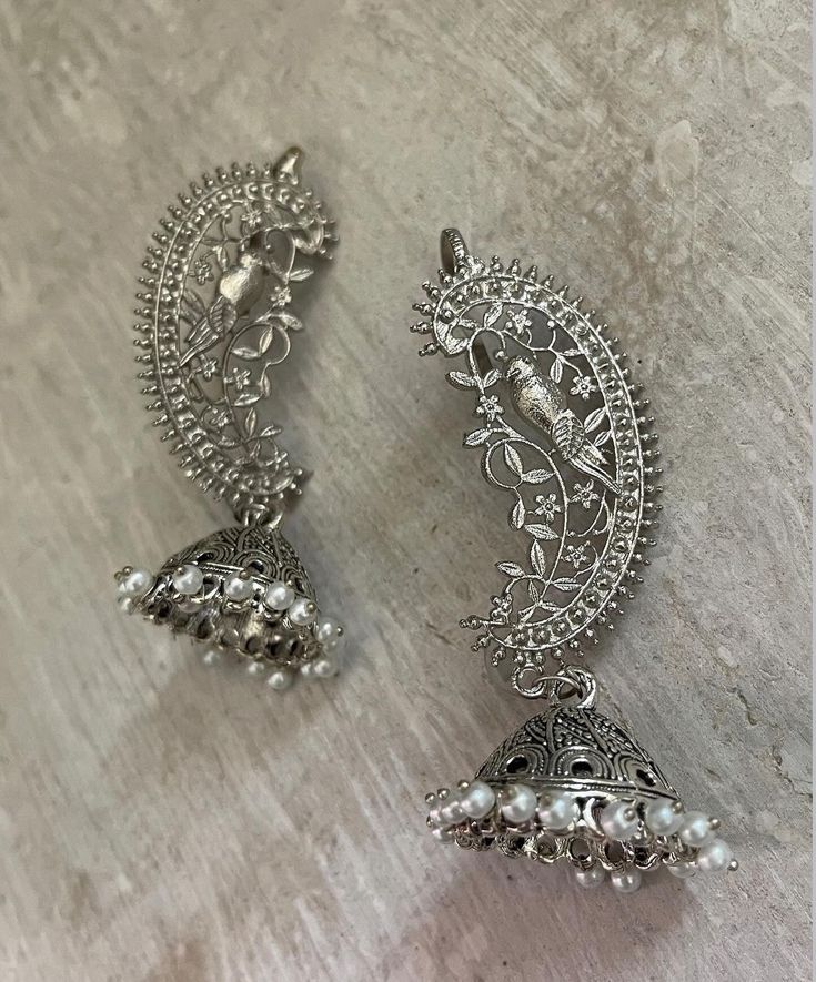 Bird Motif Jhumka