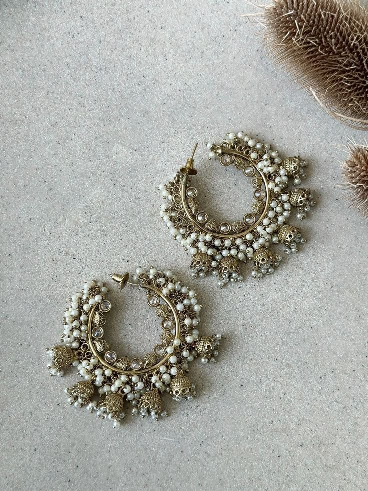 gold hoop earrings