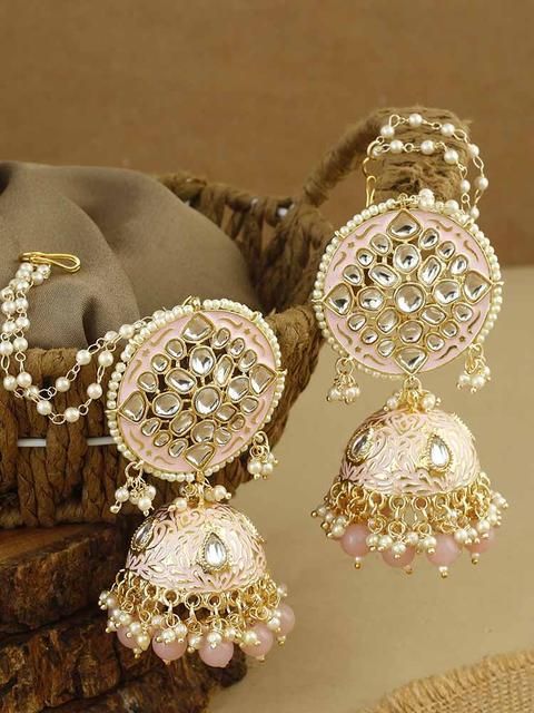 pastel pink kundan